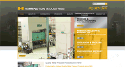 Desktop Screenshot of harringtonindustries.com.au